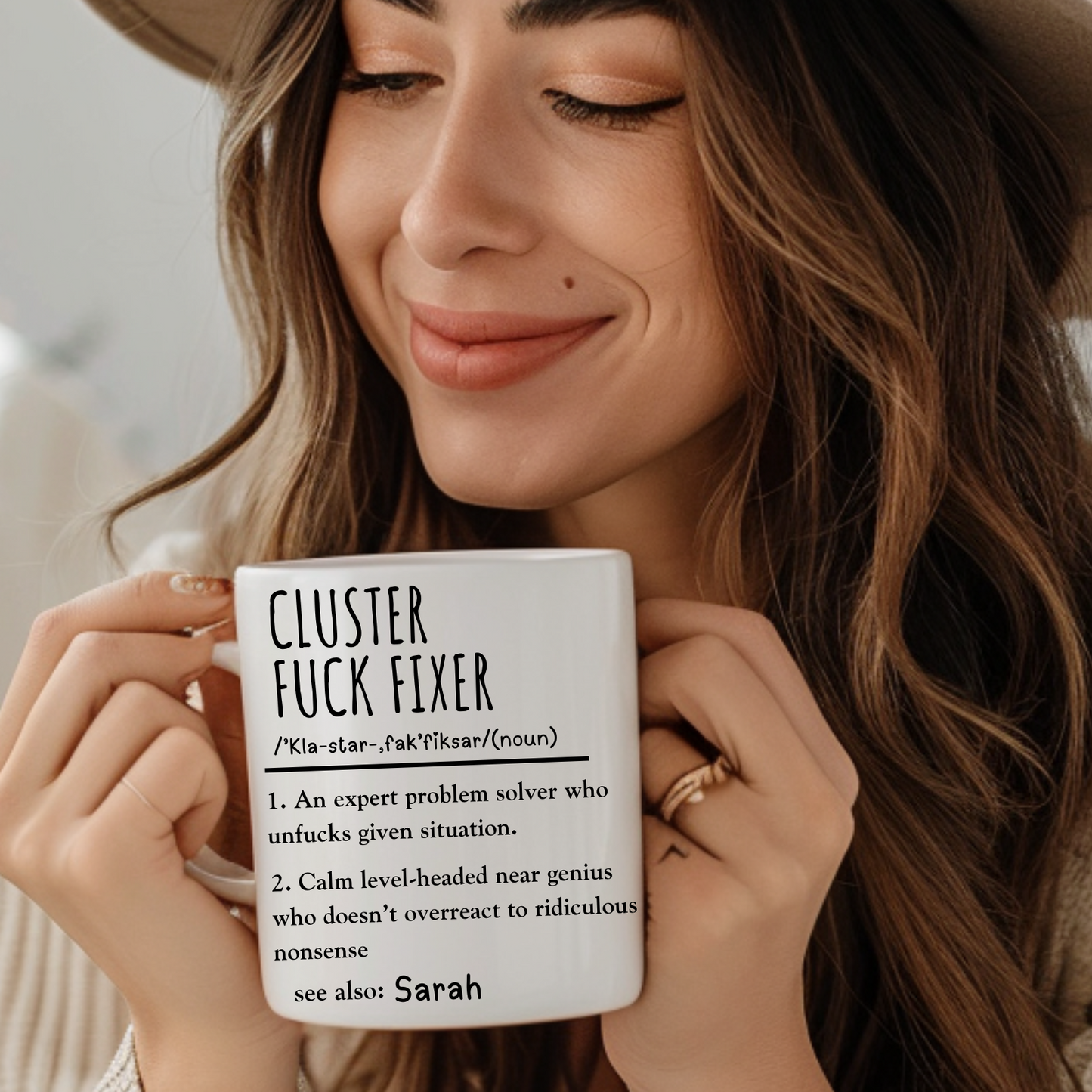 Cluster Fuck Fixer Mug, Custom Funny Office Mug-Cluster Fuck Fixer Coffee Cup-Personalized Coworker Mug- Gift for Coworker mug- Coworker mug