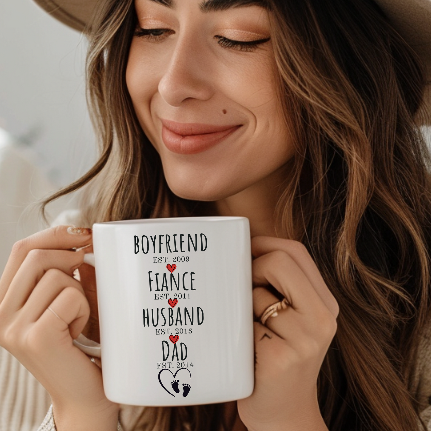First Time Dad Gift, Gift for Boyfriend, Gifts For New Dad, Boyfriend Fiance Husband Dad Mug Personalized, First Time Dad Gift, gift for men