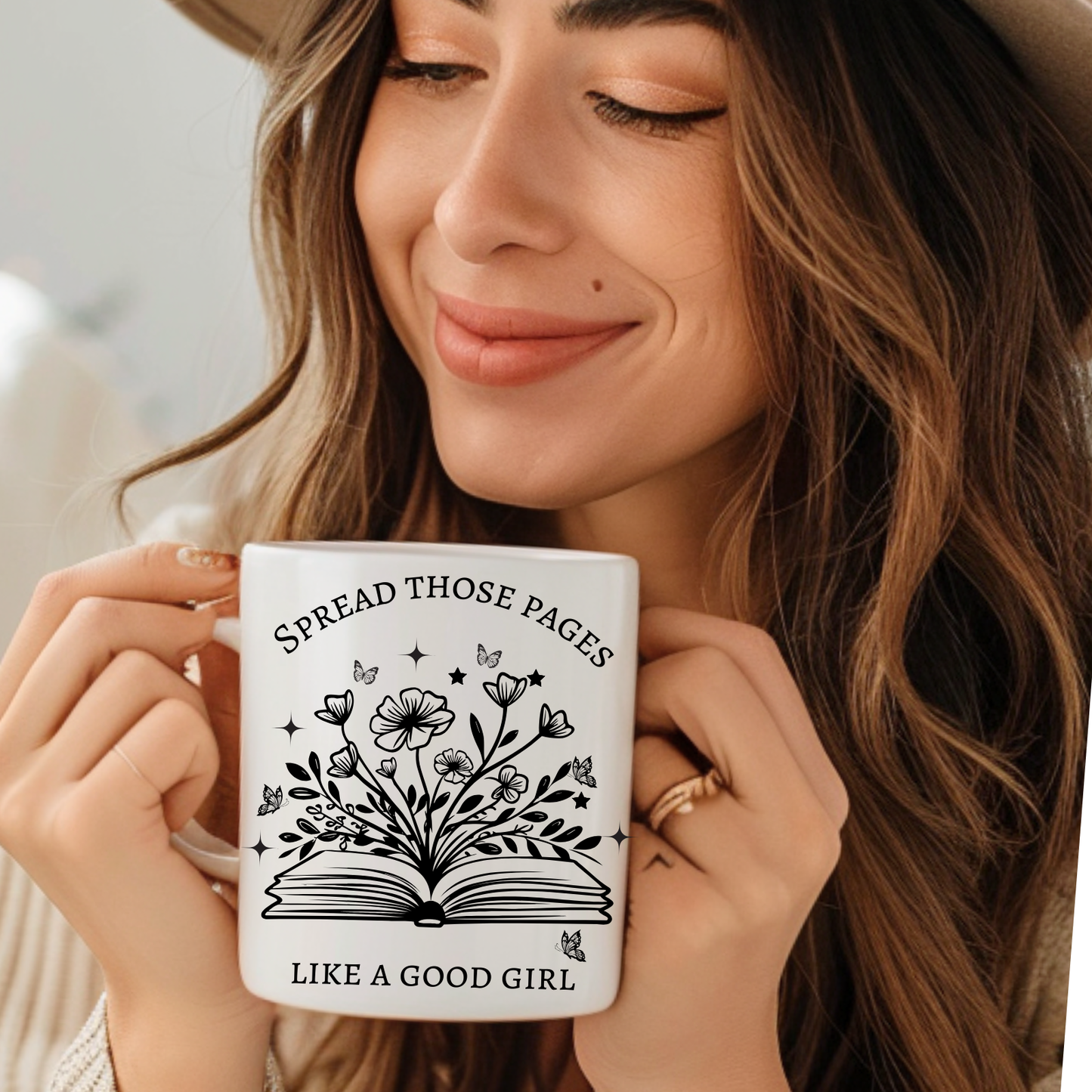 Spread Those Pages Like a Good Girl mug, Smut Reader Gifts, Smut coffee mug, Gag Gift for Book Reader mug, Book reader coffee mug, bookworm