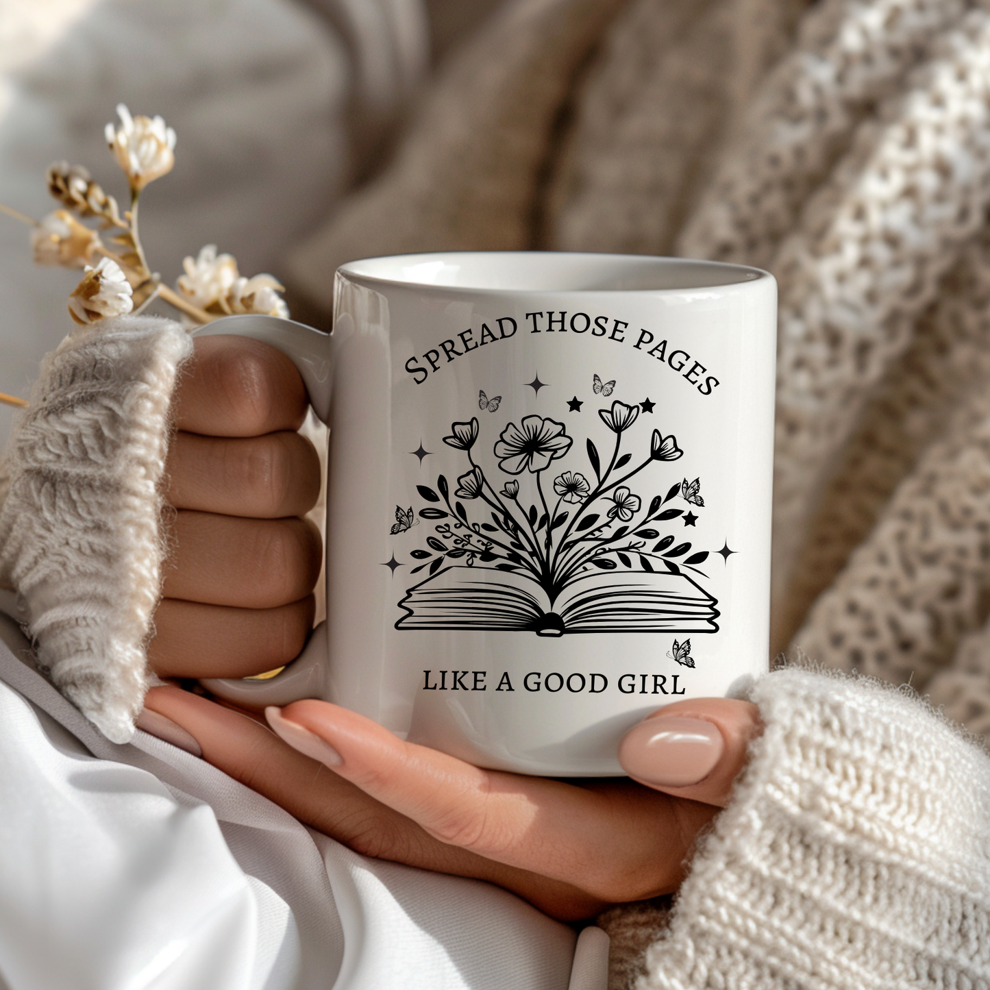 Spread Those Pages Like a Good Girl mug, Smut Reader Gifts, Smut coffee mug, Gag Gift for Book Reader mug, Book reader coffee mug, bookworm