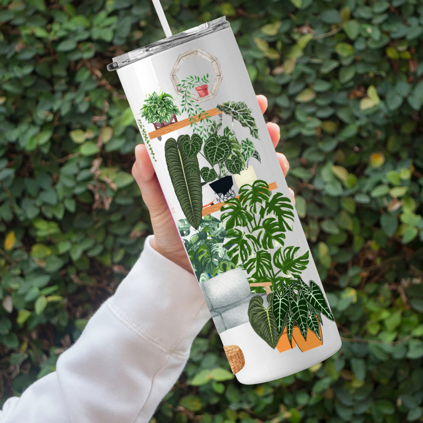 Plants are my happy place tumbler - Mae-Liv