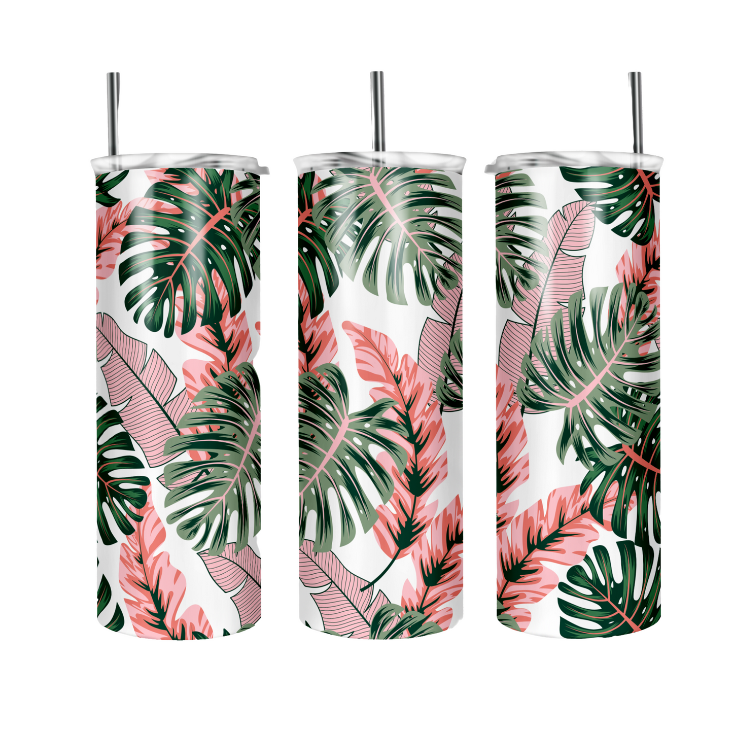 Leaf and plants tumbler - Mae-Liv