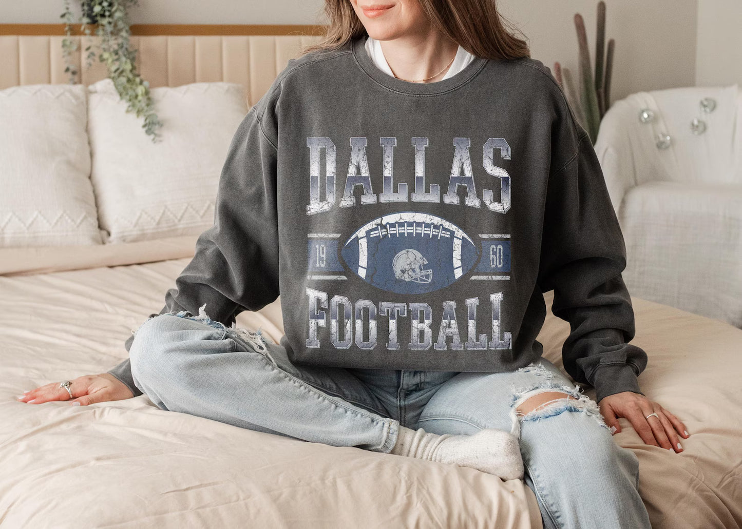 Vintage Dallas Football Shirt | Retro Dallas Game Day Tee | Dallas Fan T-Shirt | Classic Football Graphic Tee