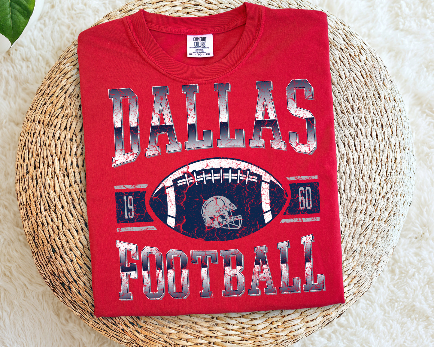 Vintage Dallas Football Shirt | Retro Dallas Game Day Tee | Dallas Fan T-Shirt | Classic Football Graphic Tee