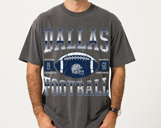 Vintage Dallas Football Shirt | Retro Dallas Game Day Tee | Dallas Fan T-Shirt | Classic Football Graphic Tee