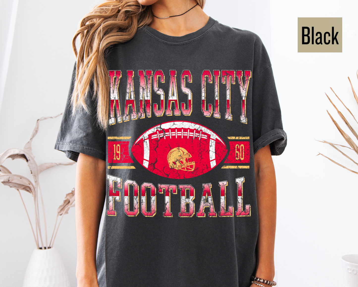 Comfort Colors Kansas City Football Shirt | Trendy Kansas Fan Tee | Game Day Shirt | Gift for Her | Popular KC Football T-Shirt