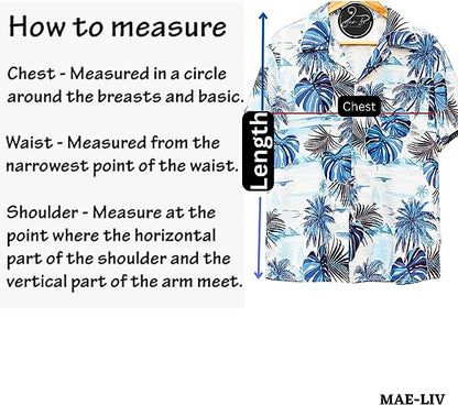 Mens Hawaiian Shirts,Mens Hawaiian Floral Shirts,Short Sleeve Casual Button Down Tropical- monstera leaf - Mae-Liv