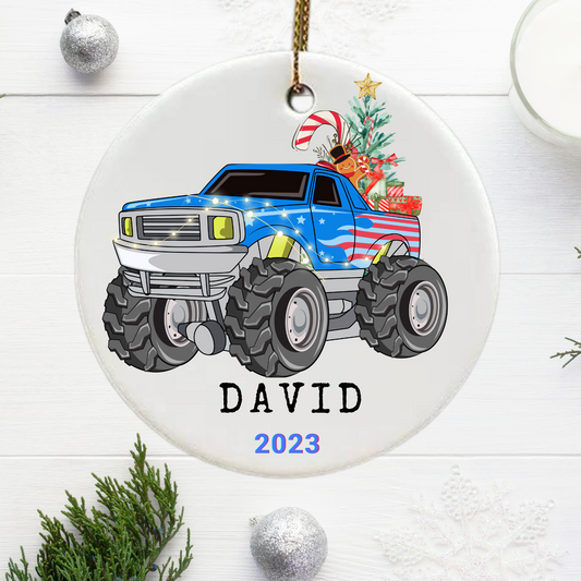 Baby's First Christmas Ornament- Personalized First Christmas car Ornament - Custom Animal Ornament-custom kid ornaments - Mae-Liv