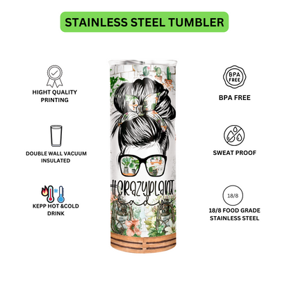Crazy Plant tumbler - Mae-Liv